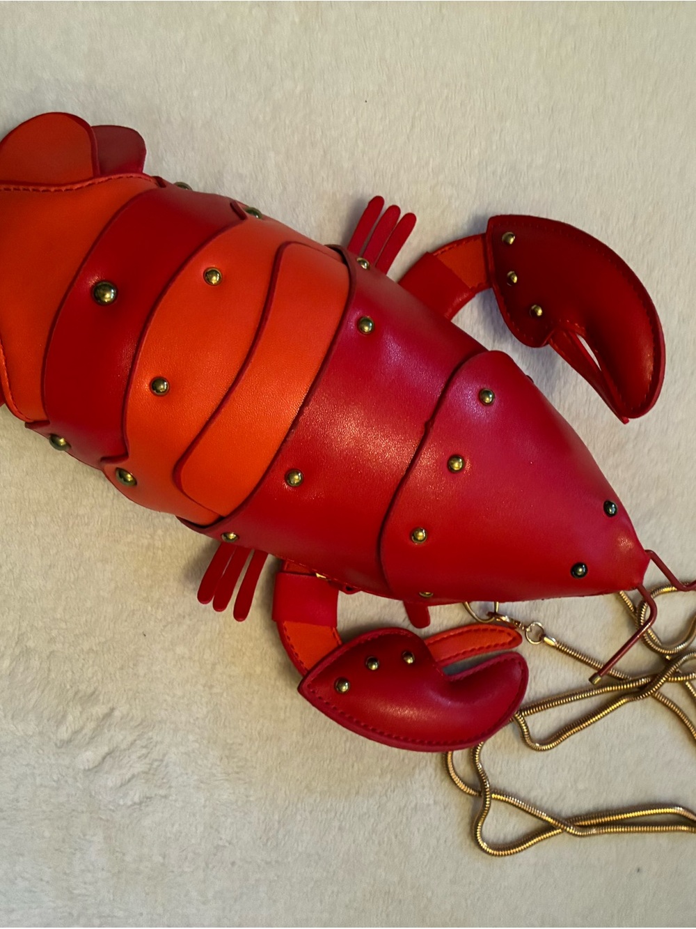 Red & Orange Lobster Crossbody Bag - Designer-Inspired Pet Fish Accessory